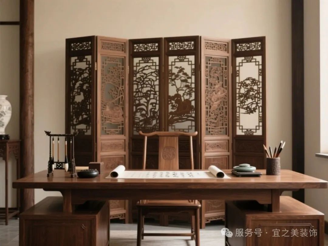 現(xiàn)代中式：老板辦公室的品味之選！